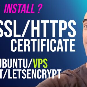 How to install free SSL/HTTPS certificate on your VPS web server