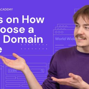 4 Tips on How to Choose a Good Domain Name #shorts