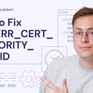 How to Fix NETT::ERR_CERT_AUTHORITY_INVALID Error