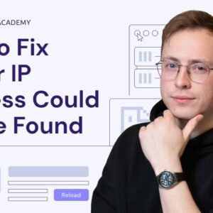 How to Fix Server IP Address Could Not Be Found