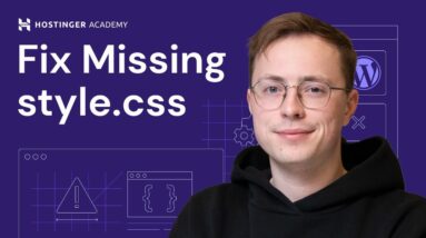 How to Fix the Theme Missing style.css Error | Step-by-Step Guide