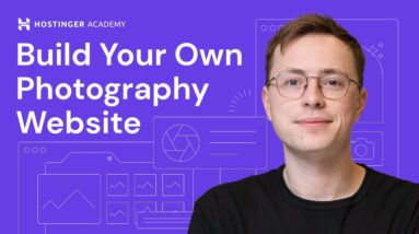 How to Make a Photography Website with Hostinger Website Builder Powered by AI